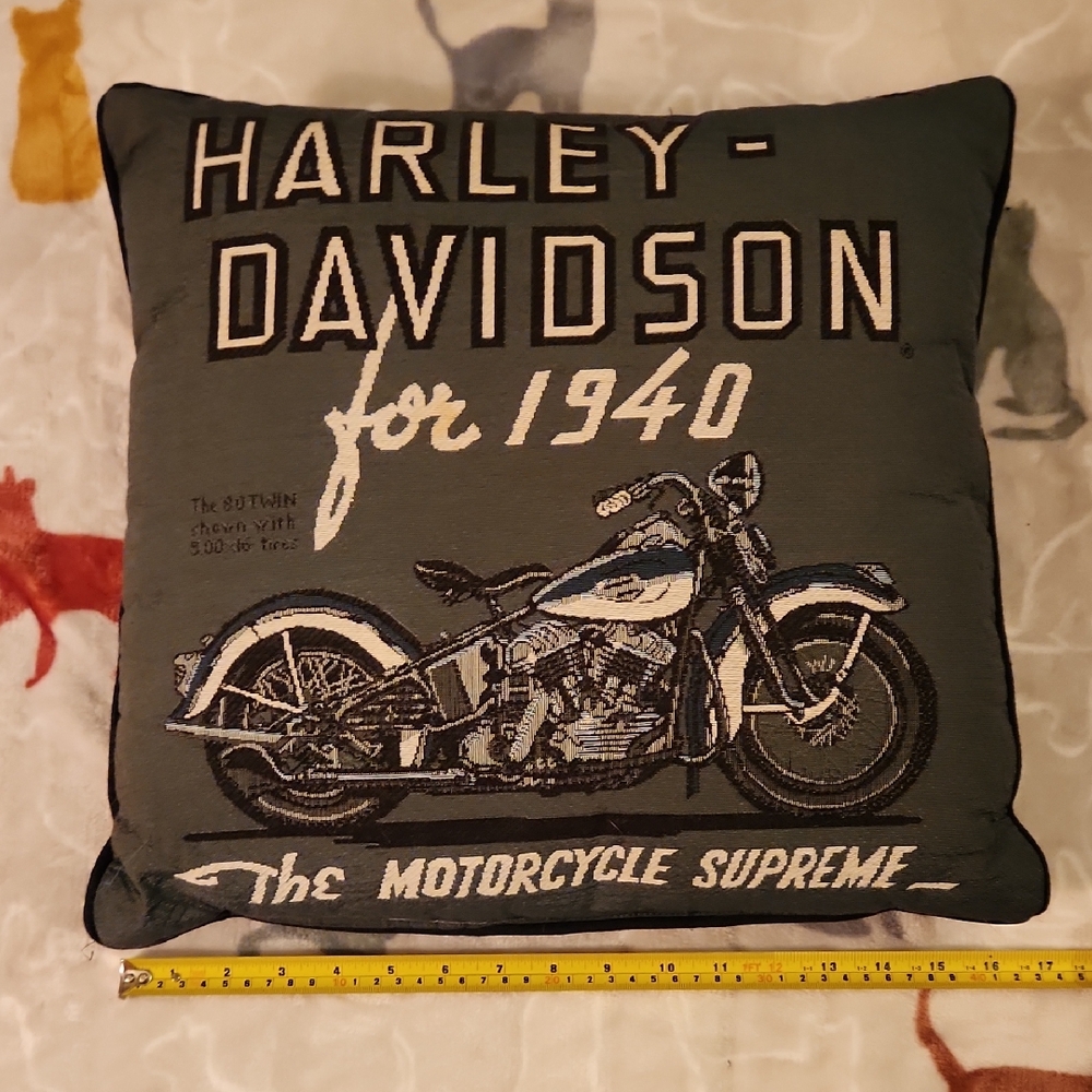 Harley-Davidson Throw Pillow